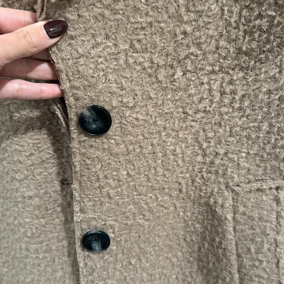 Soft Tan Zara Wool Coat - Picture 2 of 5